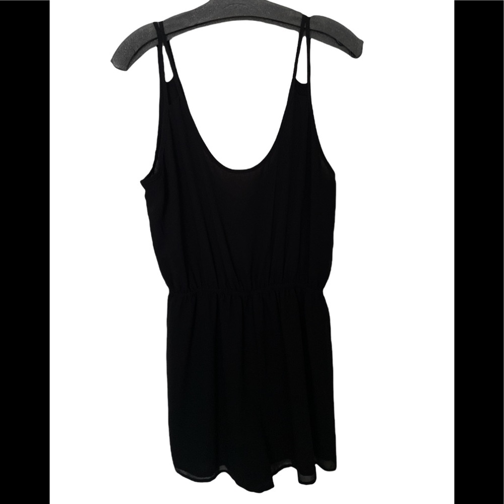 Naked Zebra Brand. Black Short Romper. Size Large